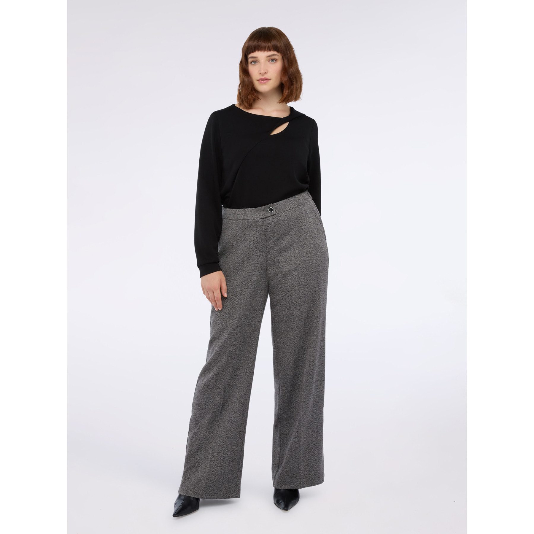 Fiorella Rubino - Pantalones de Pierna Ancha - Gris