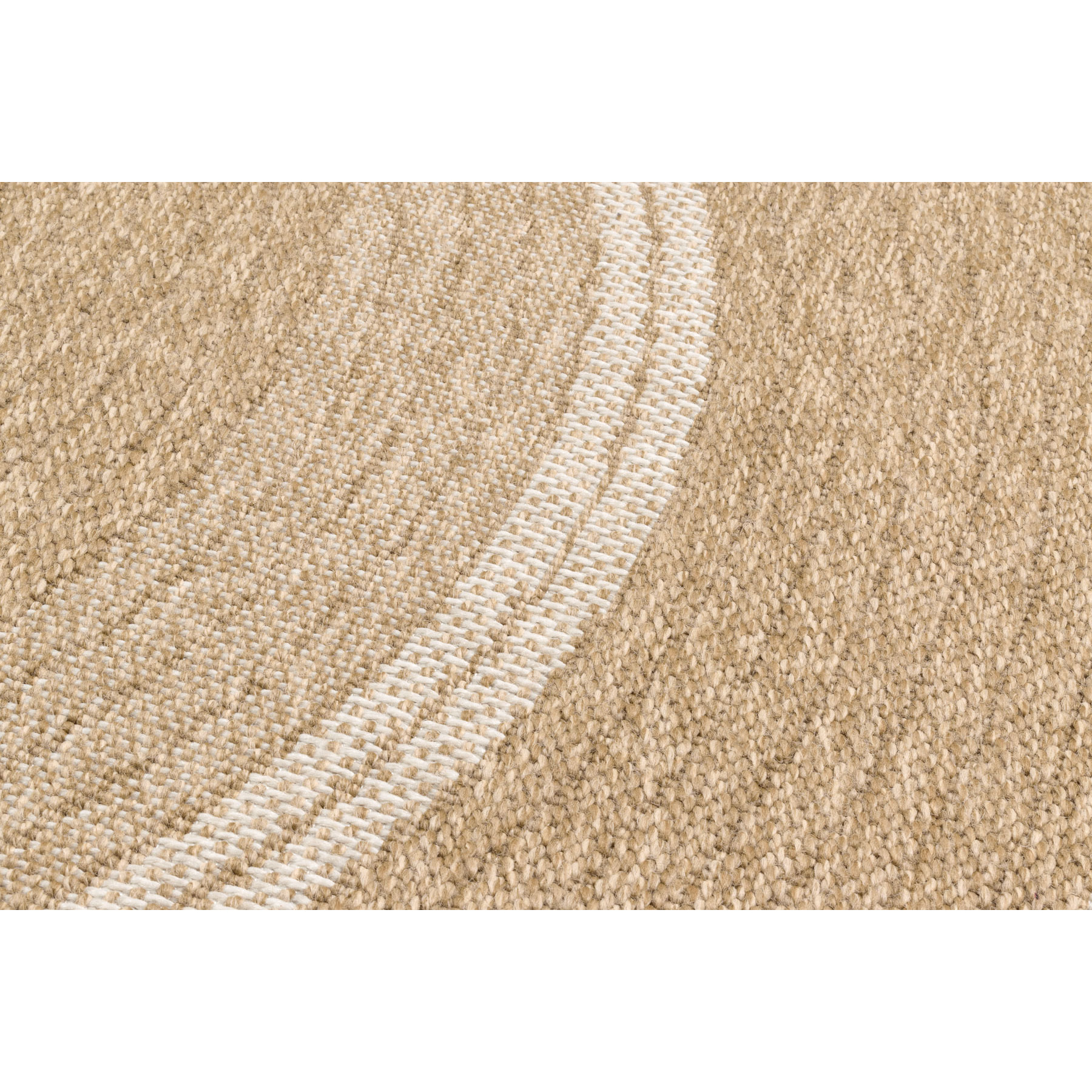 Nature - tapis effet jute blanc