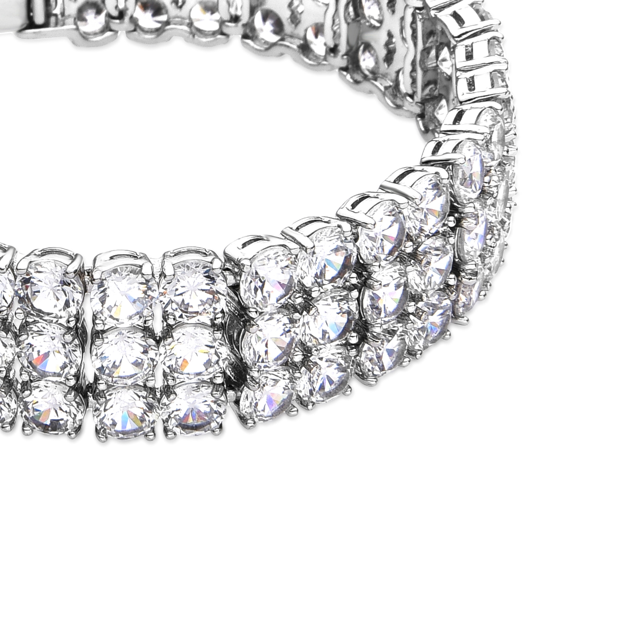 Pulsera con Circonita Brillante acabado plata
