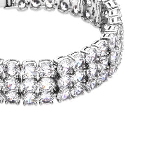 Pulsera con Circonita Brillante acabado plata
