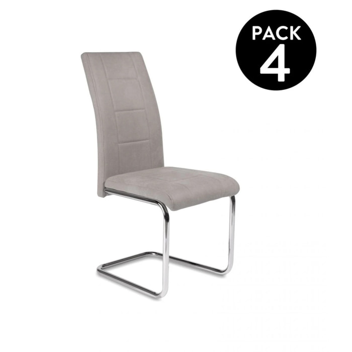 Pack 4 sillas de comedor San Gris Marengo San