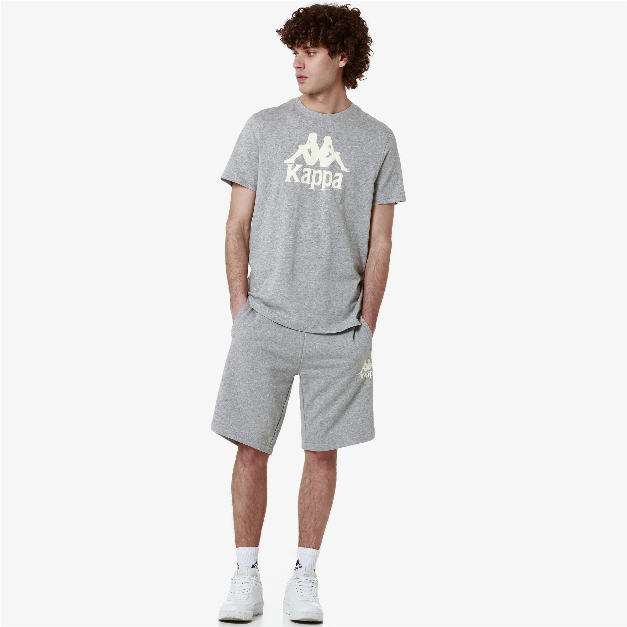 Kappa - Pantaloncini Uomo Grigio - AUTHENTIC UPPSALA 2