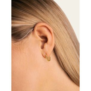 Orecchino Twist Argento Placcato Oro