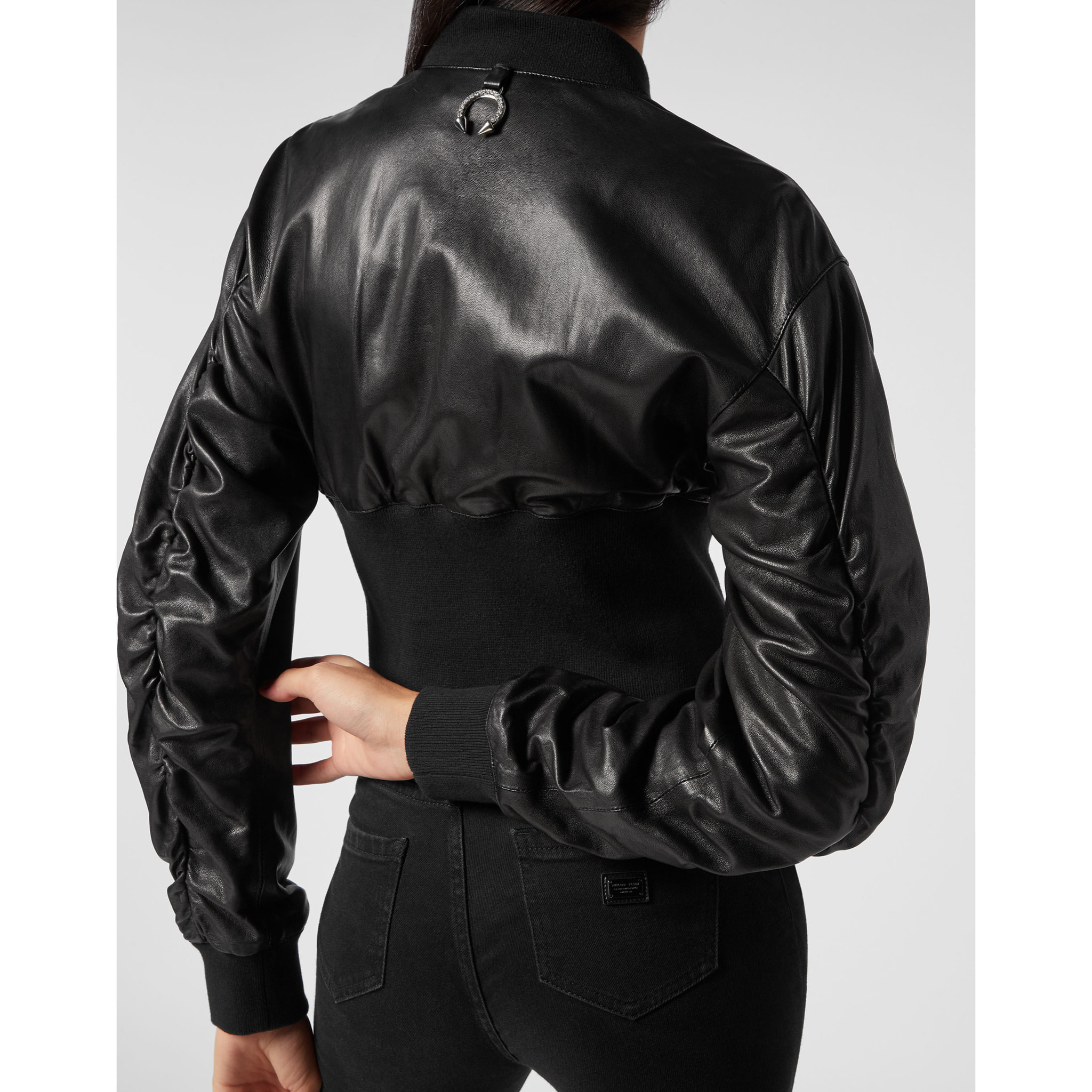 PHILIPP PLEIN Bomber de cuero