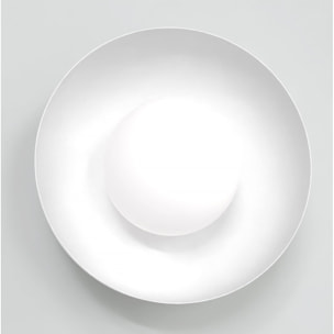 Lampada da parete Ozzy in acciaio e vetro