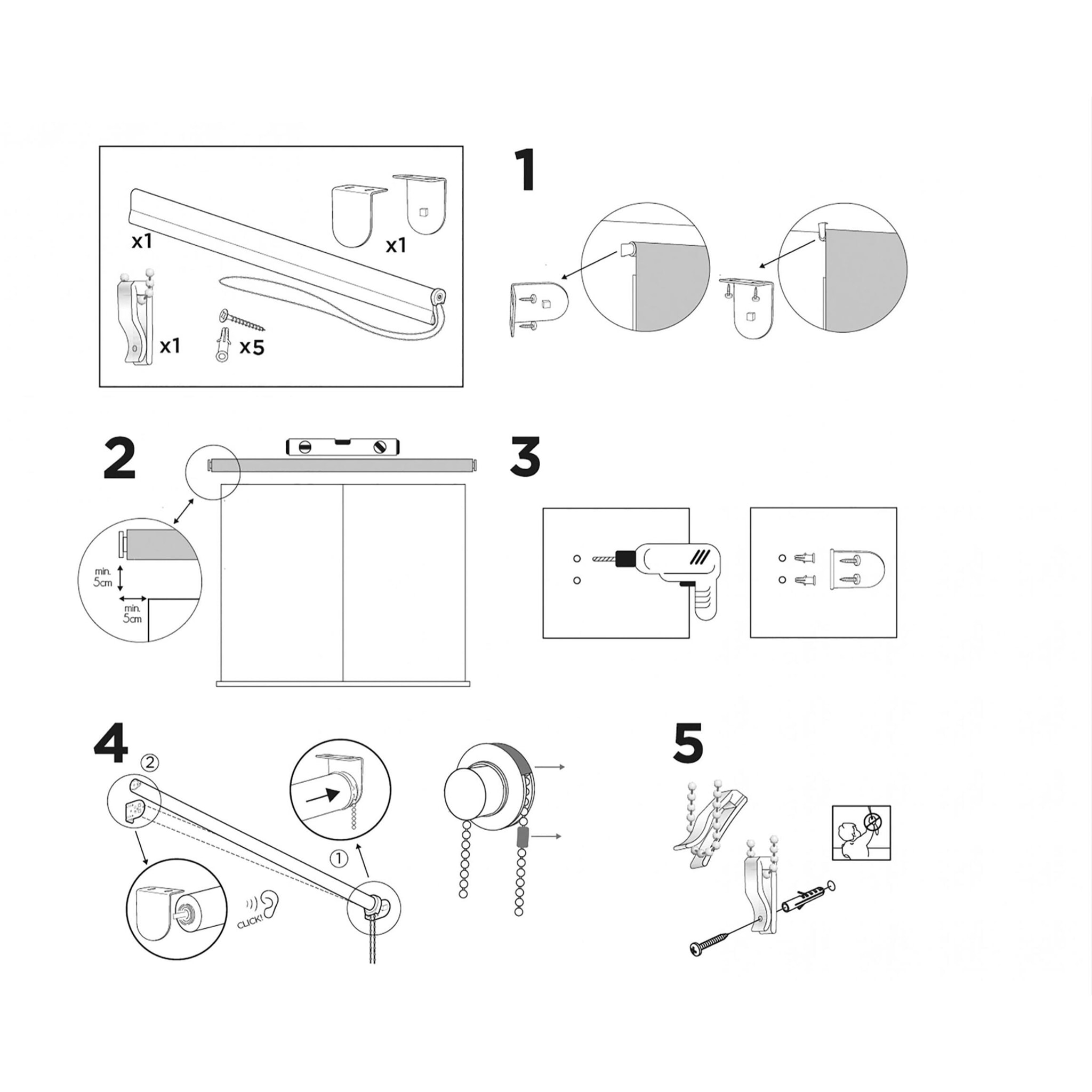 Store enrouleur Polyester Translucide 100x250