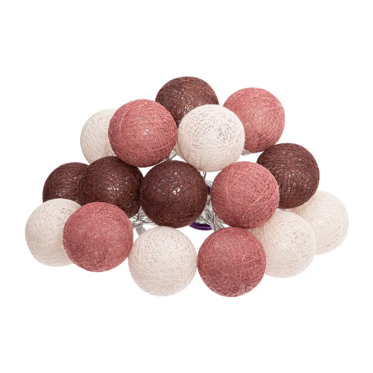 Guirlande LED à piles 16 boules