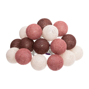 Guirlande LED à piles 16 boules