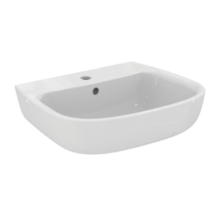 Ensemble Lavabo suspendu monotrou en porcelaine vitrifiée Kheops + Mitigeur monocommande Ideal Standard KOLVA (P098401-SET2)