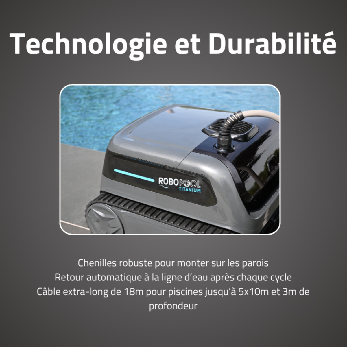 Bestway Robot piscine électrique Titanium - nettoie fond et parois - 5x10m max