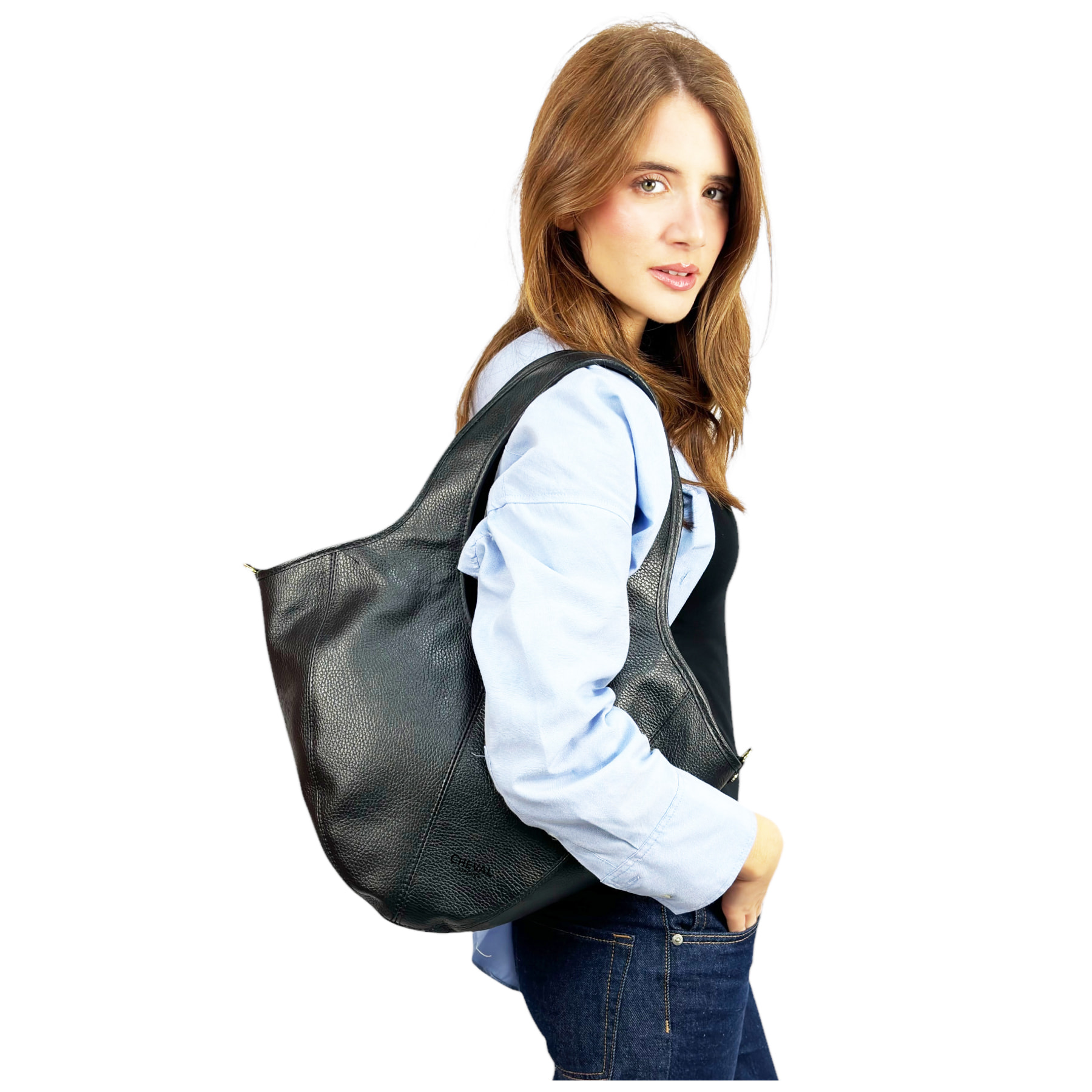 Bolso de Hombro Cheval Firenze Nuvola Negro