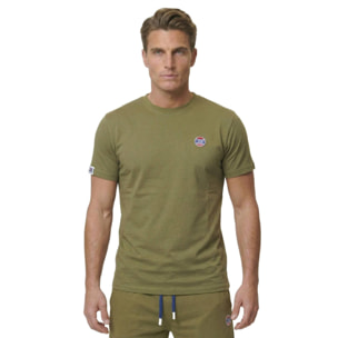 Camiseta de manga corta para hombre con lavado pastel