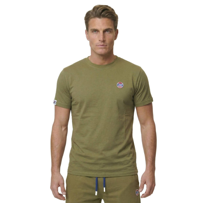 Camiseta de manga corta para hombre con lavado pastel