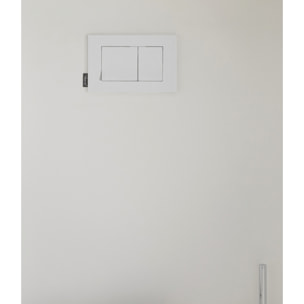 Pack WC suspendu sans bride Odéon Rive Gauche + bâti support + plaque avec abattant standard