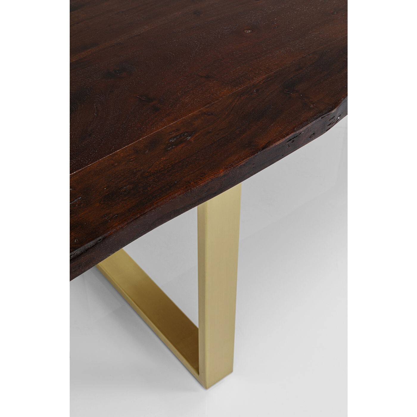 Table Harmony noyer laiton Kare Design