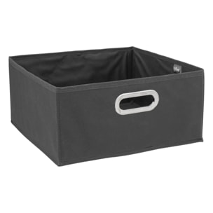 Panier tissu 31x15cm "Mix N' Modul" gris anthracite
