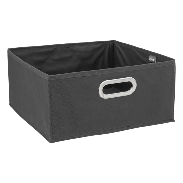 Panier tissu 31x15cm "Mix N' Modul" gris anthracite