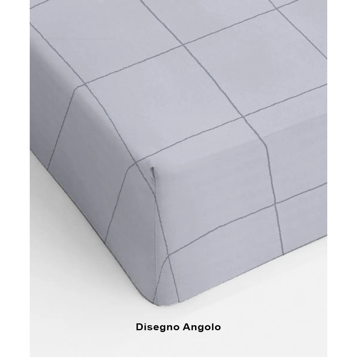 Completo Lenzuola ELITE GRIGIO 100% Cotone e Made in Italy a righe moderno