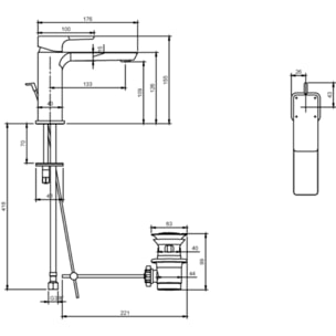 Mitigeur lavabo Subway 3.0