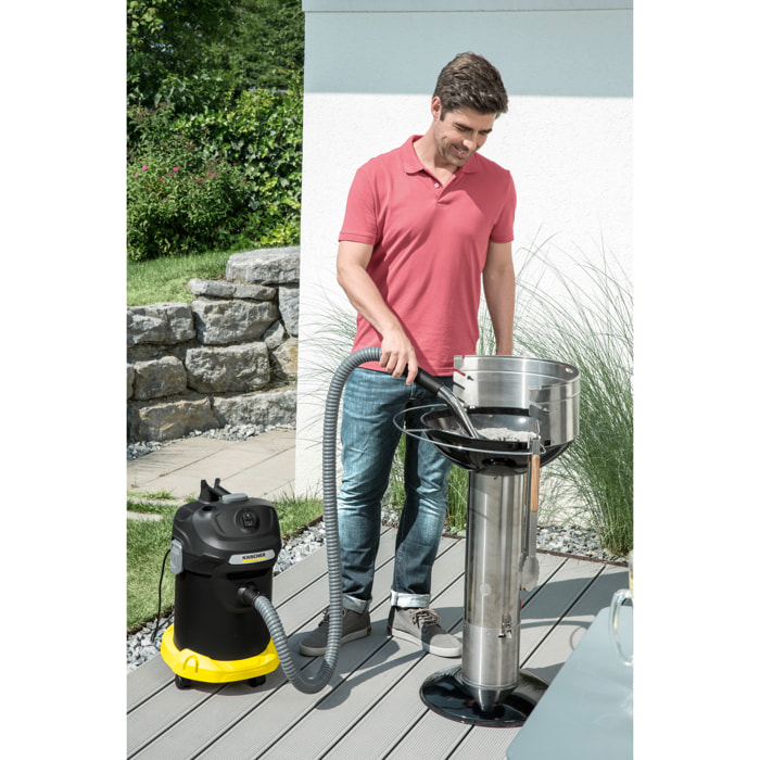 Aspirateur de cendres Karcher AD 4 PREMIUM- Puissance 600W- Capacité 17L- Système de nettoyage du filtre