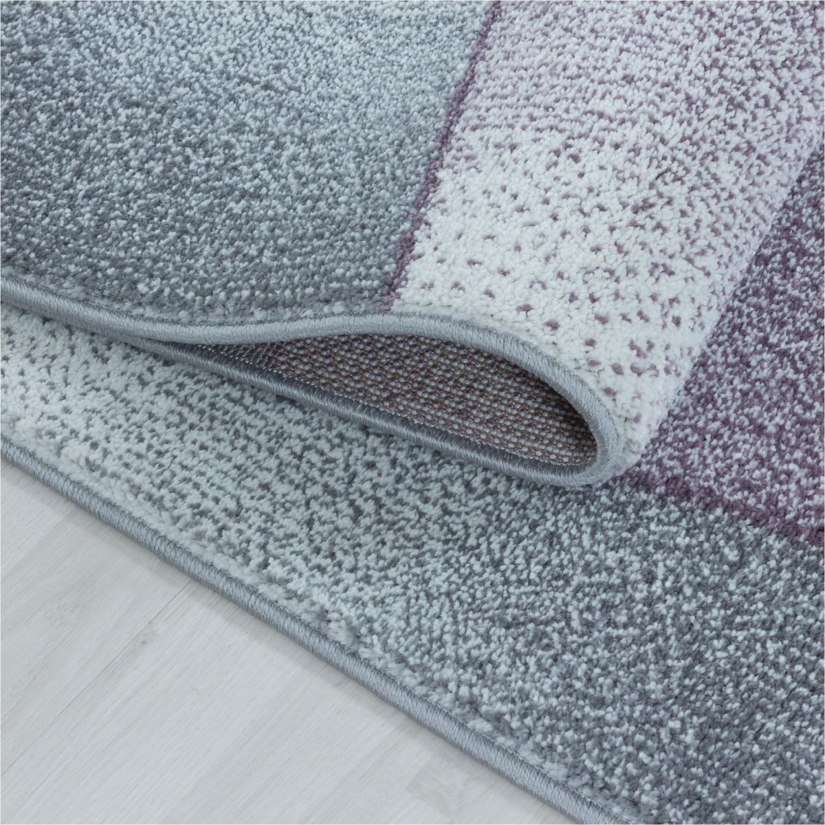 Tapis salon et chambre tissé motif pastel BECA