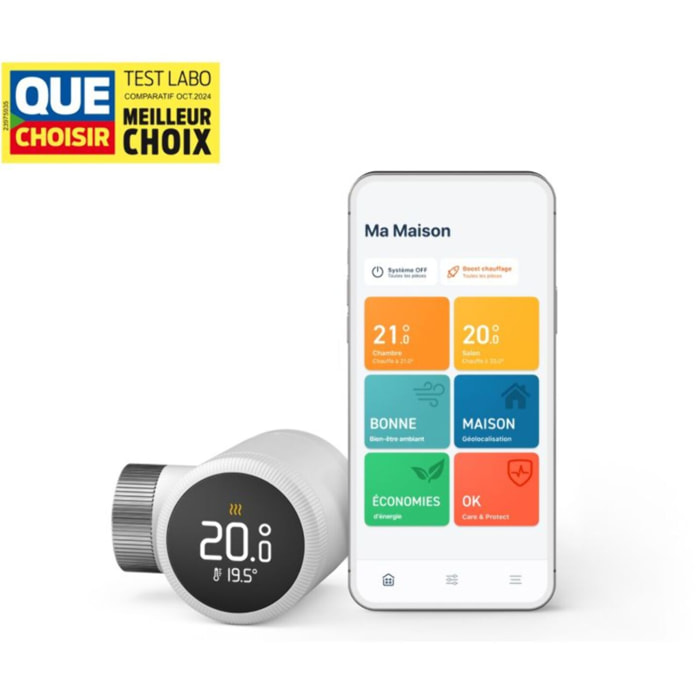 Tête thermostatique connectée TADO X pour radiateur