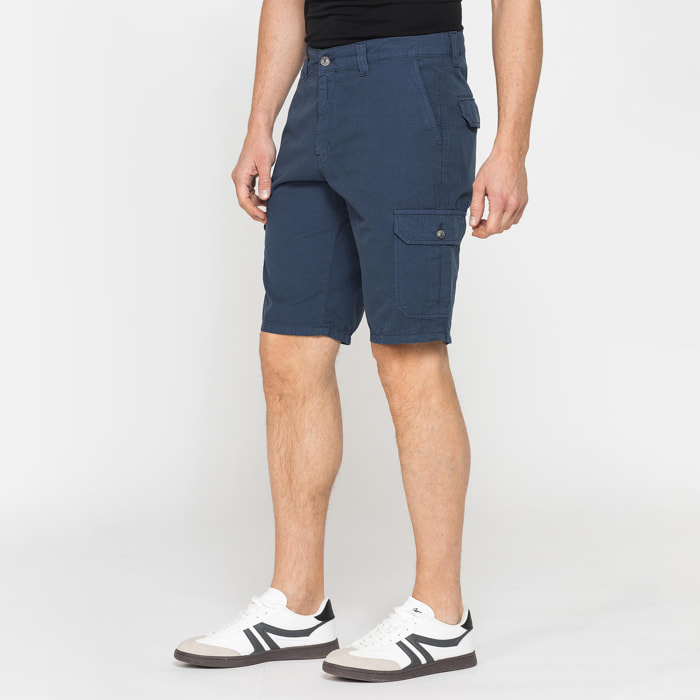 BERMUDA TASCONATO IN LEGGERO RIPSTOP DI COTONE
