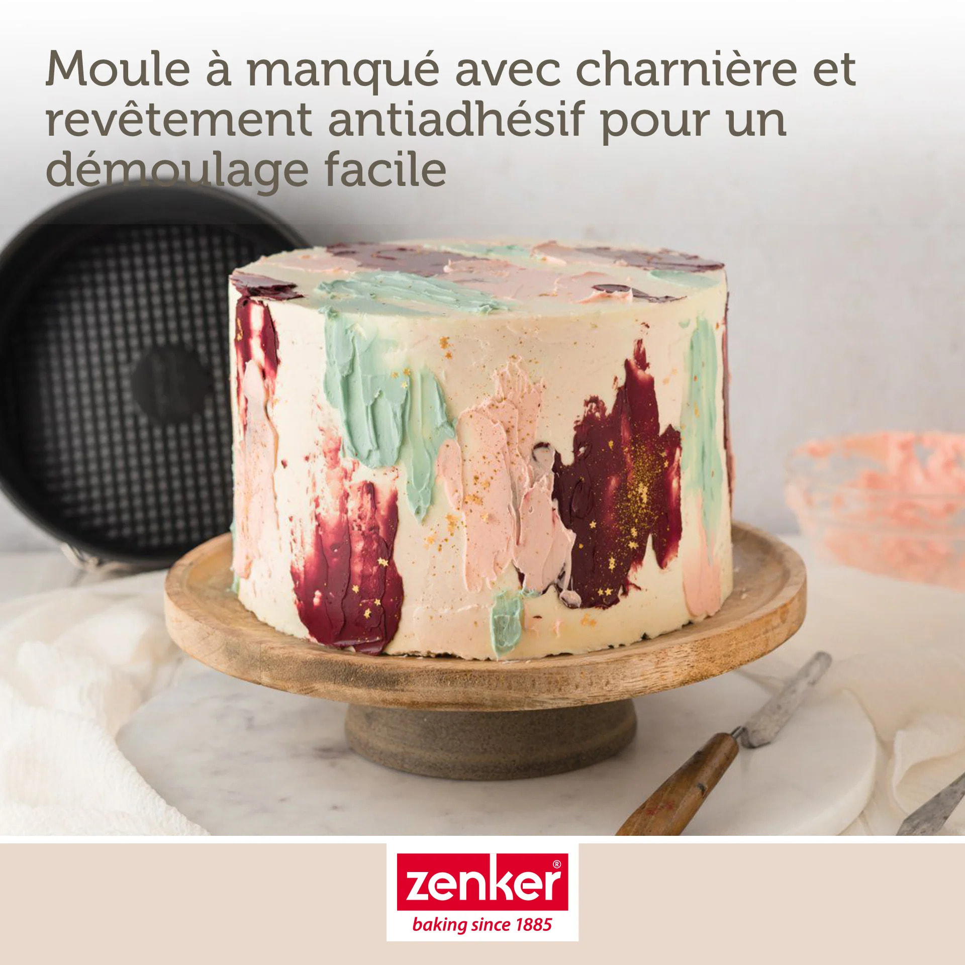 Moule à manqué à charnière 20 cm Zenker Black Metallic