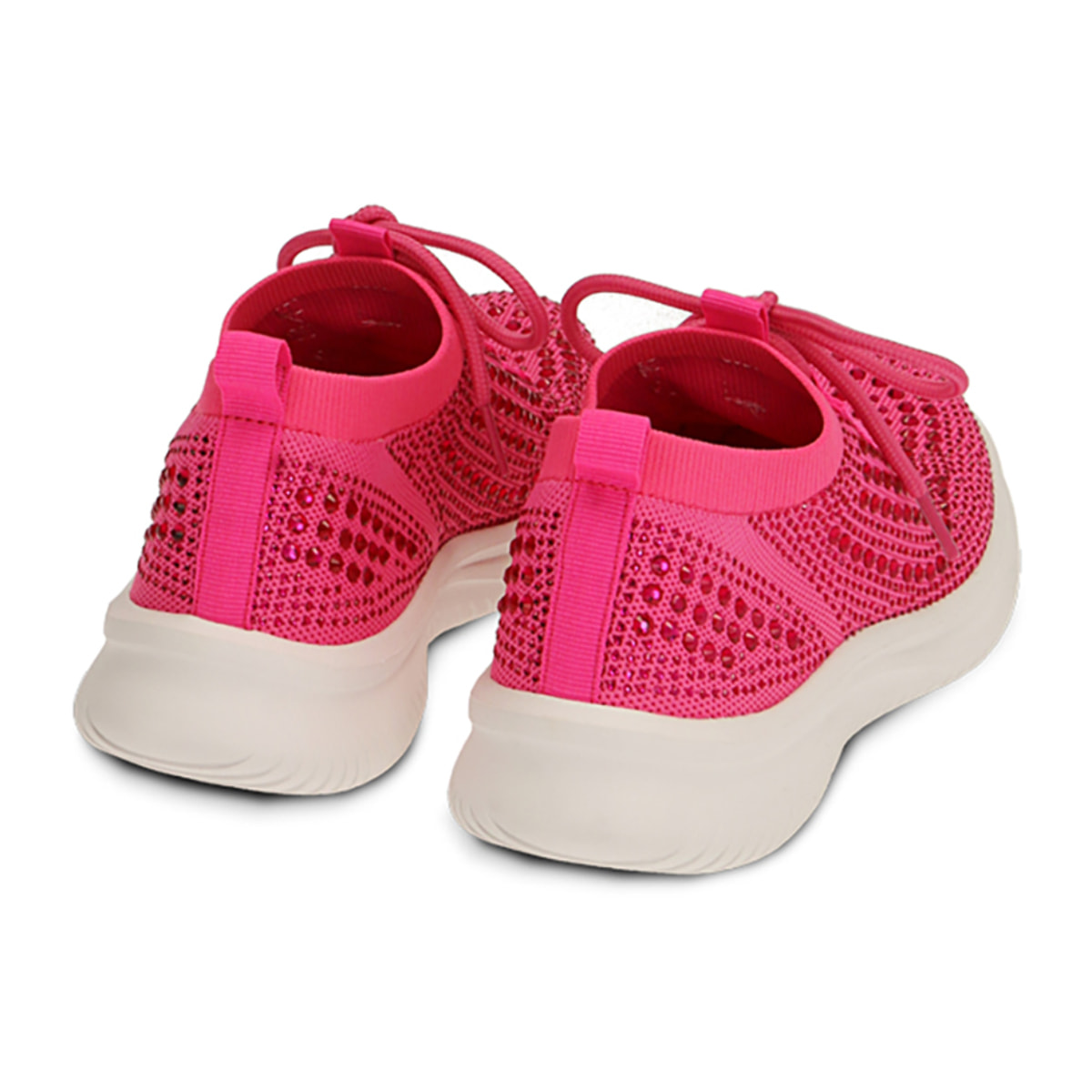 Slip-on fucsia con strass