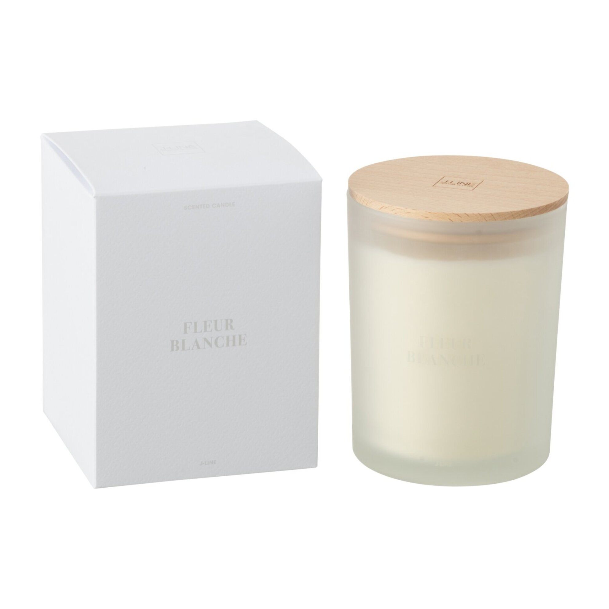 J-Line bougie parfumée Accords Essentiels - Fleur Blanche - blanc - 52H