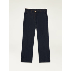 Oltre - Jeans with bow detail - Azul