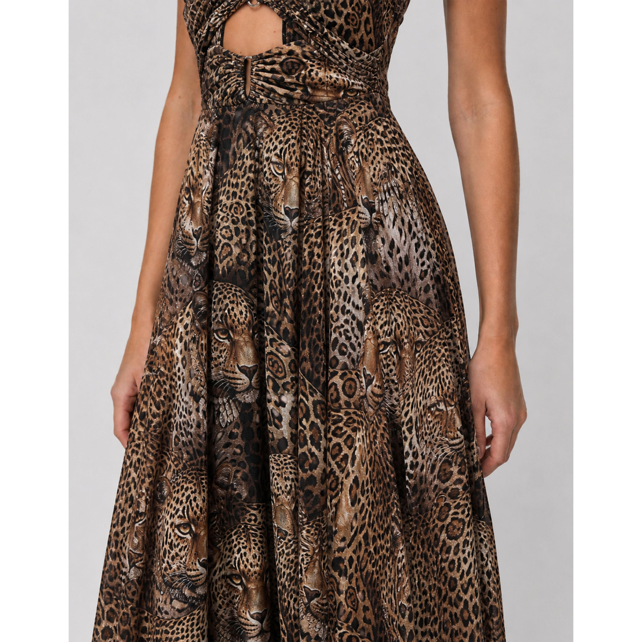 PHILIPP PLEIN Vestido largo LEOPARD