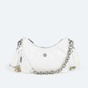 BOLSO SPLASH CROSSBODY BAGUETTE WHITE