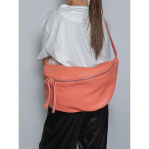 Borsa a tracolla da donna Made in Italy - Modello Caelia Plus - 100% pelle - 47.0 x 28.0 x 2.0 cm