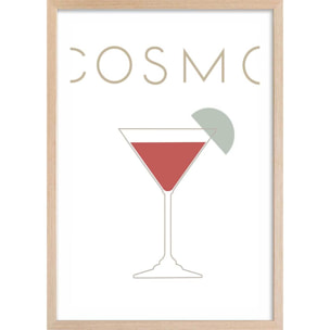 Affiche  pause cosmo Affiche sous cadre bois