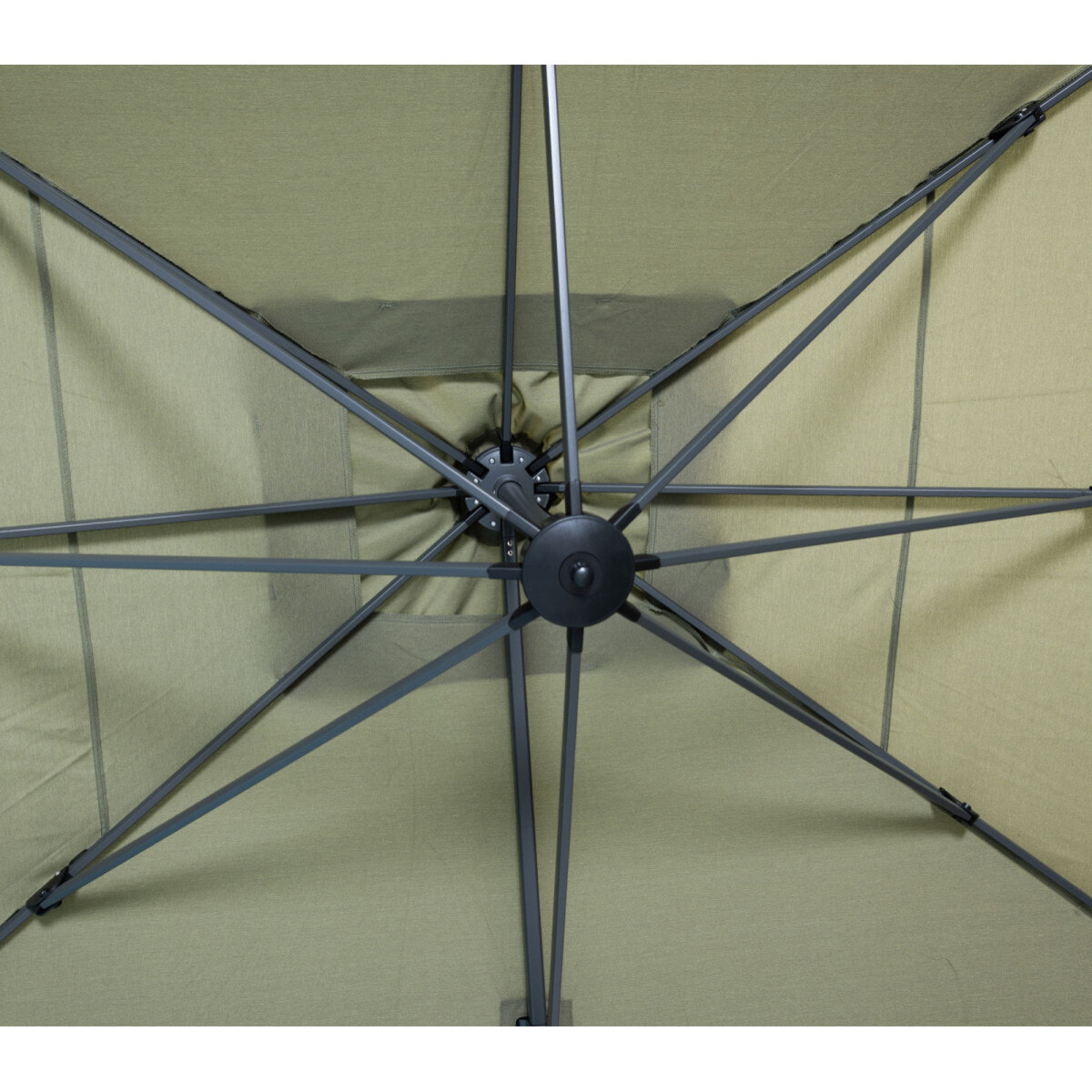 Parasol déporté 4x3m - vert mélèze - SAPHIR