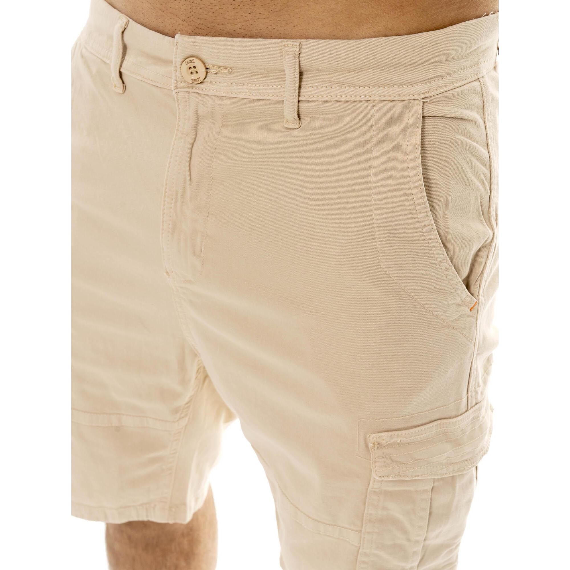 Bermuda cargo da uomo in twill Leone Military 1947