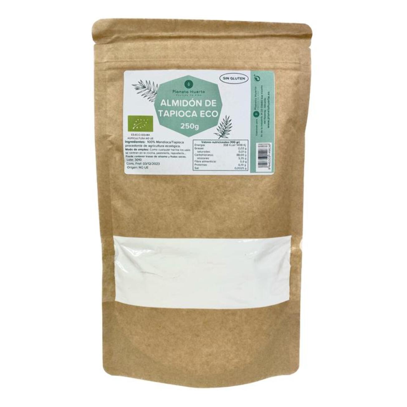 PLANETA HUERTO | Almidón de Tapioca Sin Gluten ECO 250g – Espesante Natural y Versátil para Cocinar