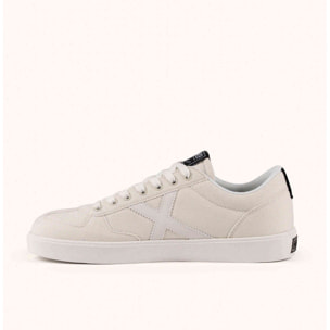 MUNICH BREAK 53 Zapatilla Minimalista de Lona Blanco Hueso con Suela Retro