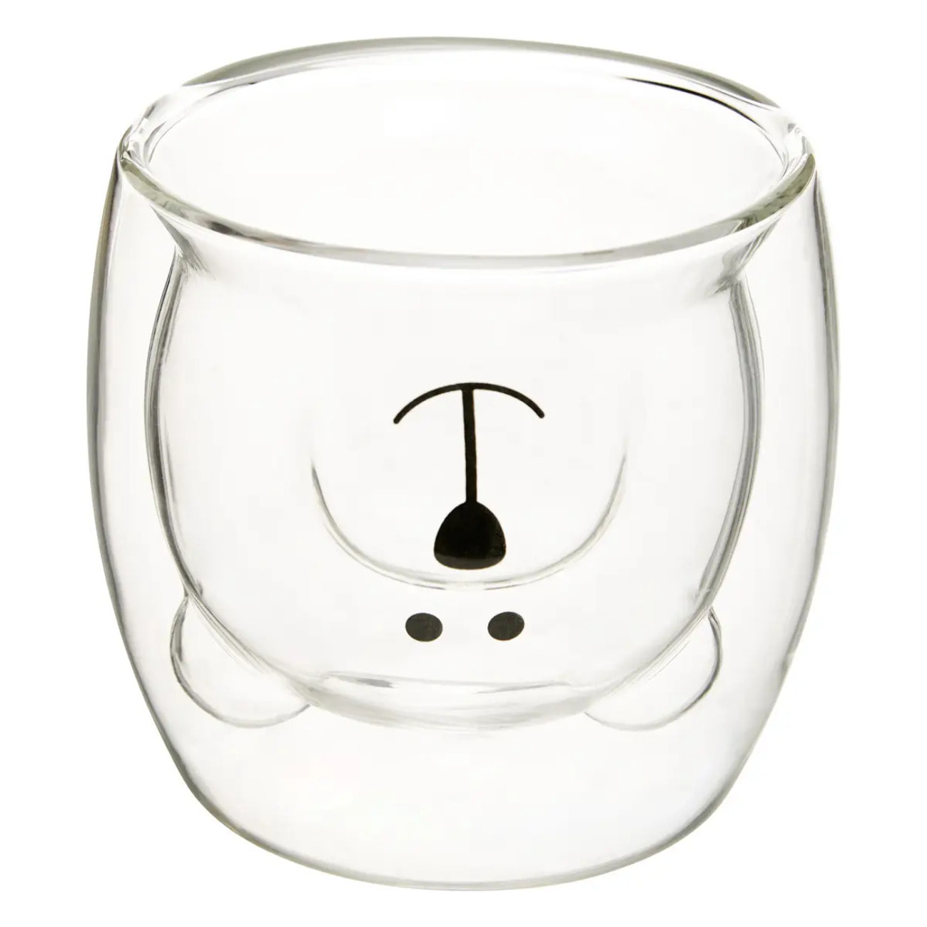 Coffret 2 mugs S animaux 250ml transparent