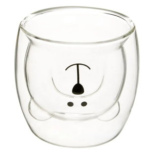Coffret 2 mugs S animaux 250ml transparent