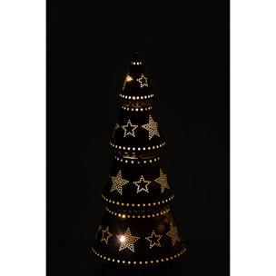 J-Line arbre LED avec étoiles - fer - marron - large