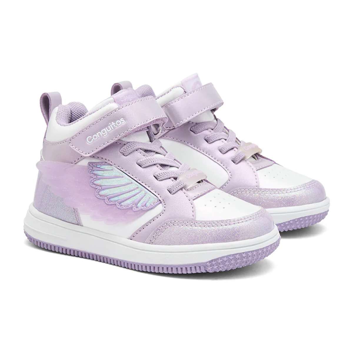 Zapatillas Altas De Luces De Niña Con Alas