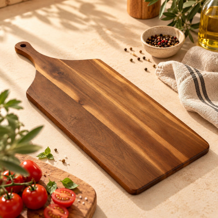Planche à découper en bois d'acacia 72x28cm  COPA