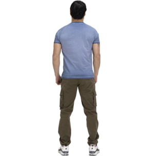 T-shirt da uomo old dye Indigo