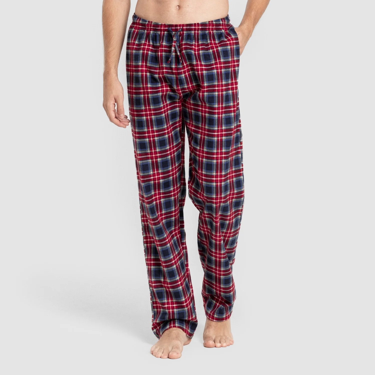 Pijama hombre franela Cuadro Tuc  Azul Marino