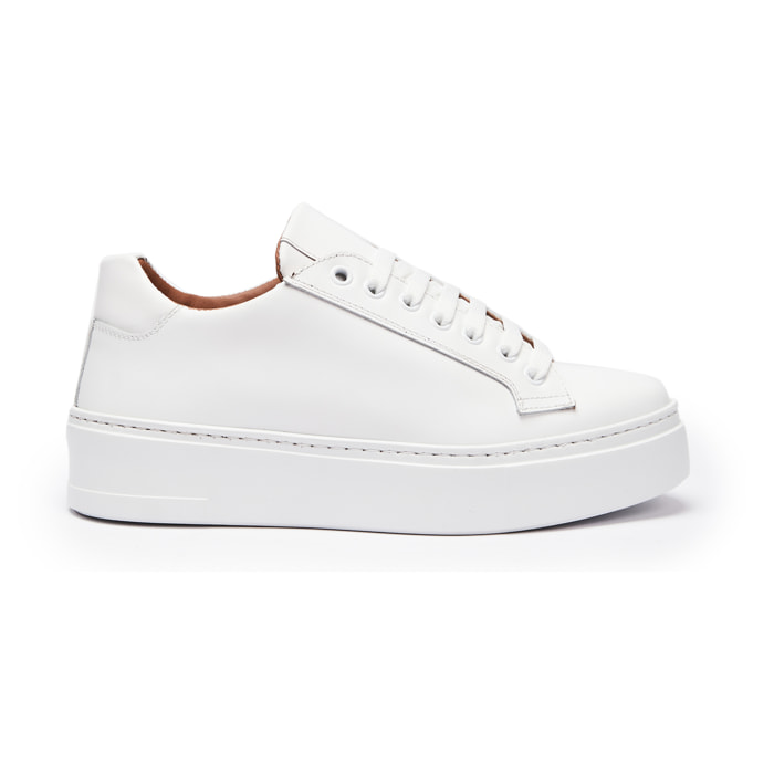 Classic Lace-up Sneaker British Passport Bianco