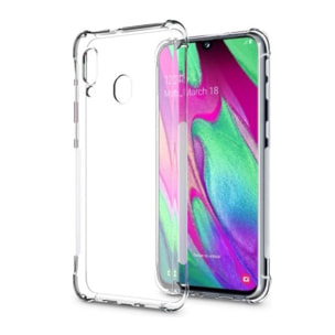 Coque Galaxy A40 ANTI CHOCS silicone transparente bords renforcés