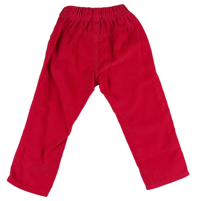 Pantalón de bebé rojo básico