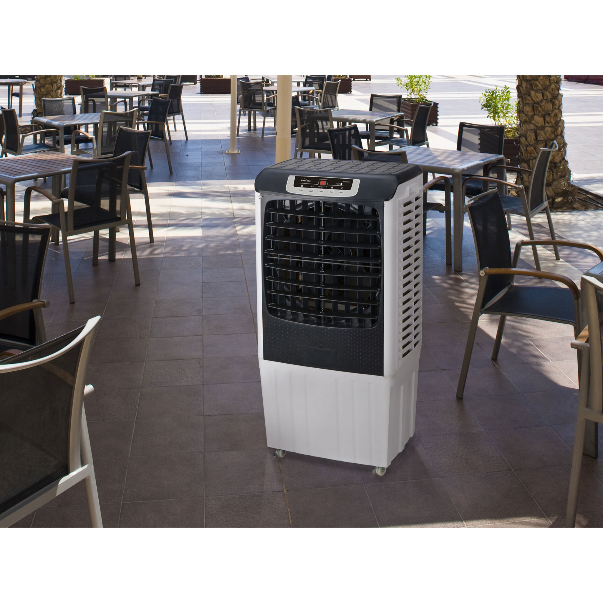 Rafraichisseur d'air par évaporation électronique à débit élevé